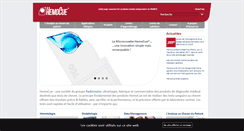 Desktop Screenshot of hemocue.fr